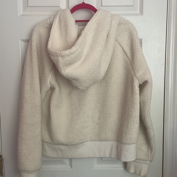 Sherpa zip up hoodie with pockets - Picture 2 of 2